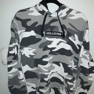 Hollister Monotone Camo Men's Casual Hoodie